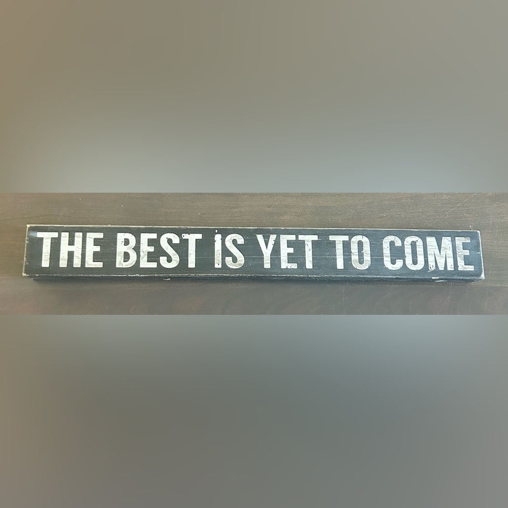 Wooden Shelf Sitting Sign